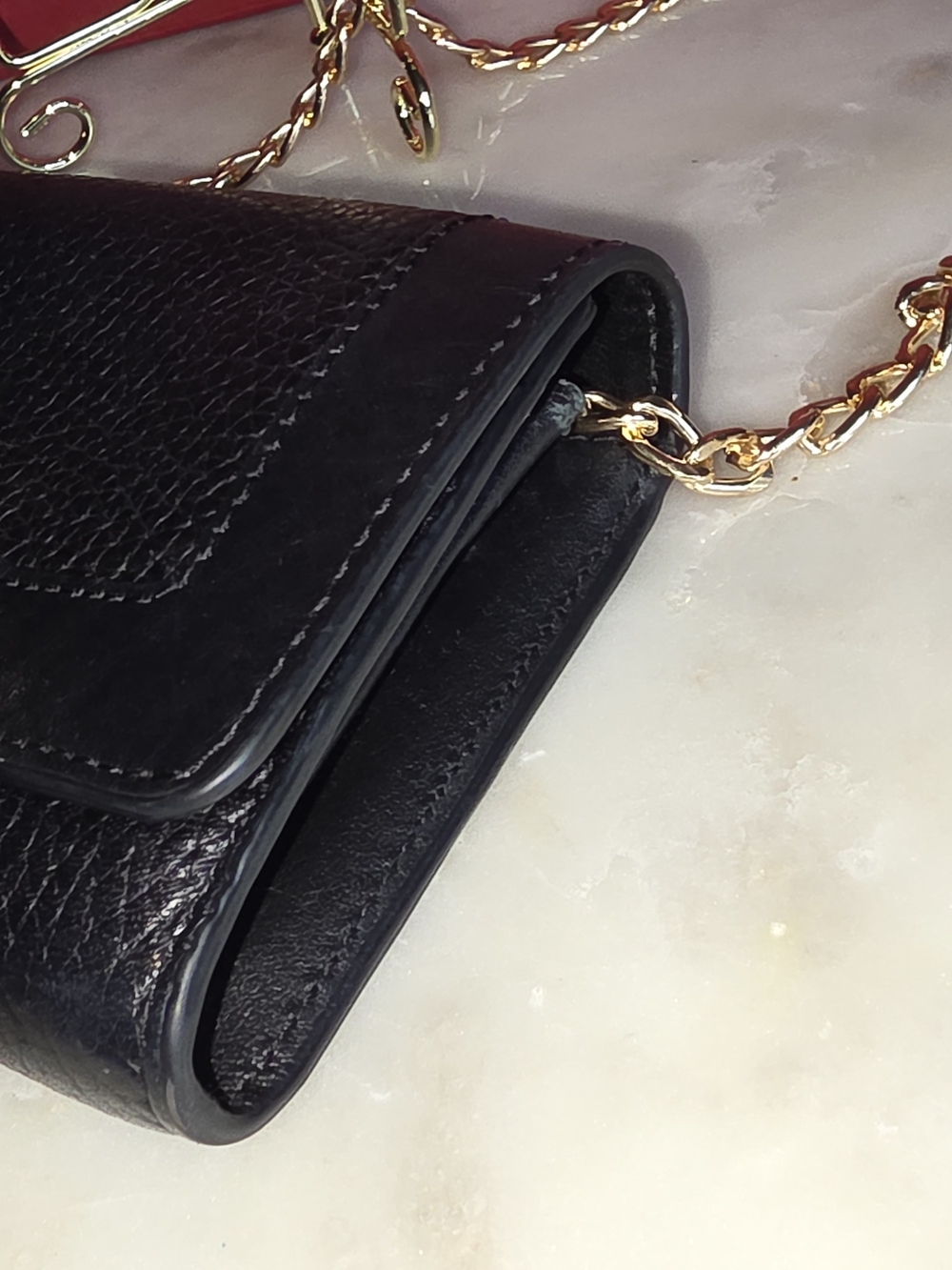 Rare Coach Black Pebbled Leather W/ Double turnlock Gold Plate Wallet - Picture 6 of 16
